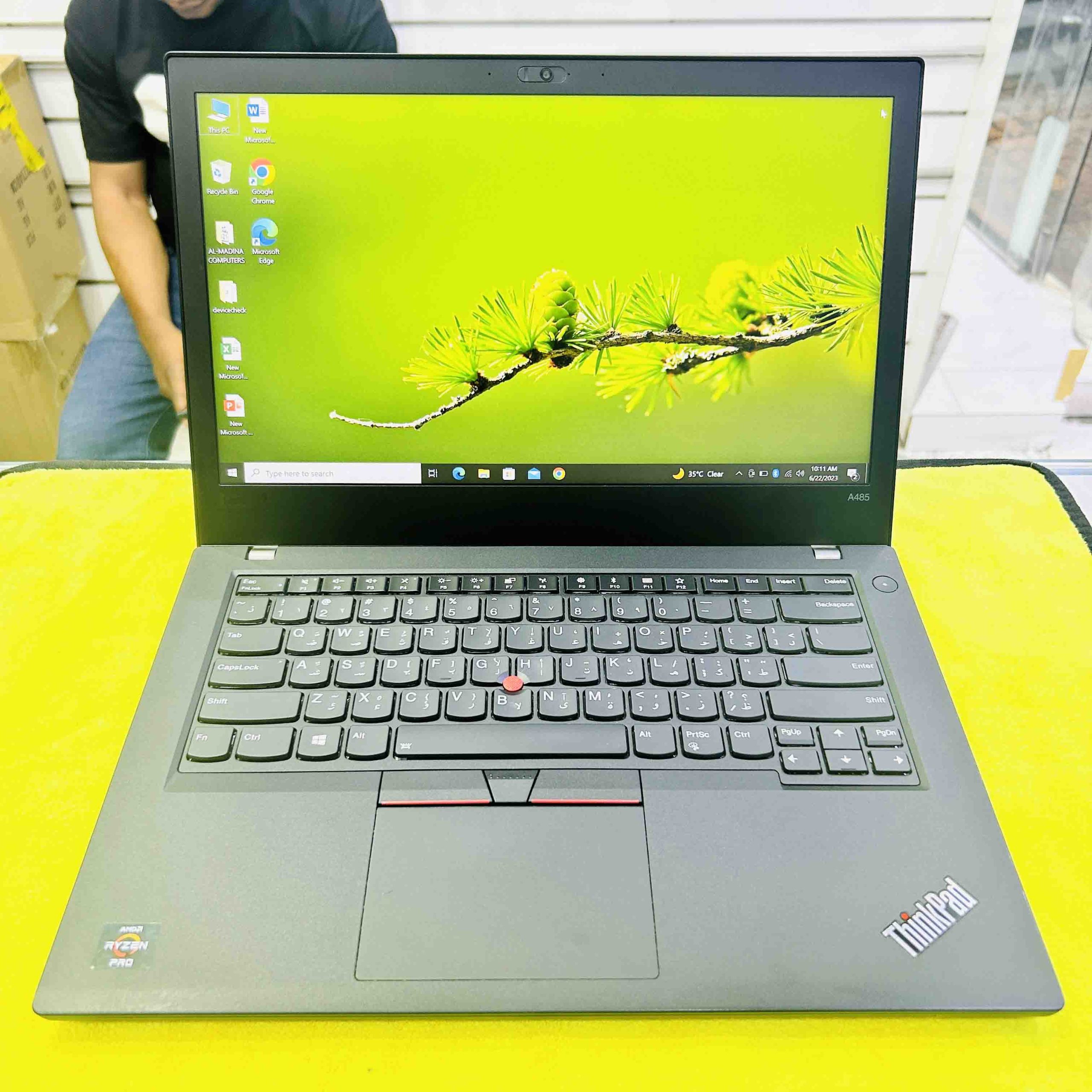 Lenovo ThinkPad A485 Ryzen 5 2500U 8GB RAM 256 GB SSD 14″ FHD IPS Screen  Windows 10 Pro – Shabab Al Madina Computer