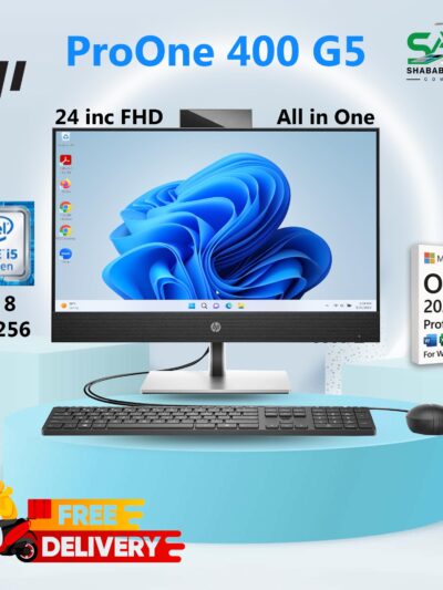 HP ProOne 400 G5 All-in-One PC | Core i5 9th Gen | 8GB RAM | 256GB SSD | 23.8” FHD Display | Used Desktop in Dubai UAE