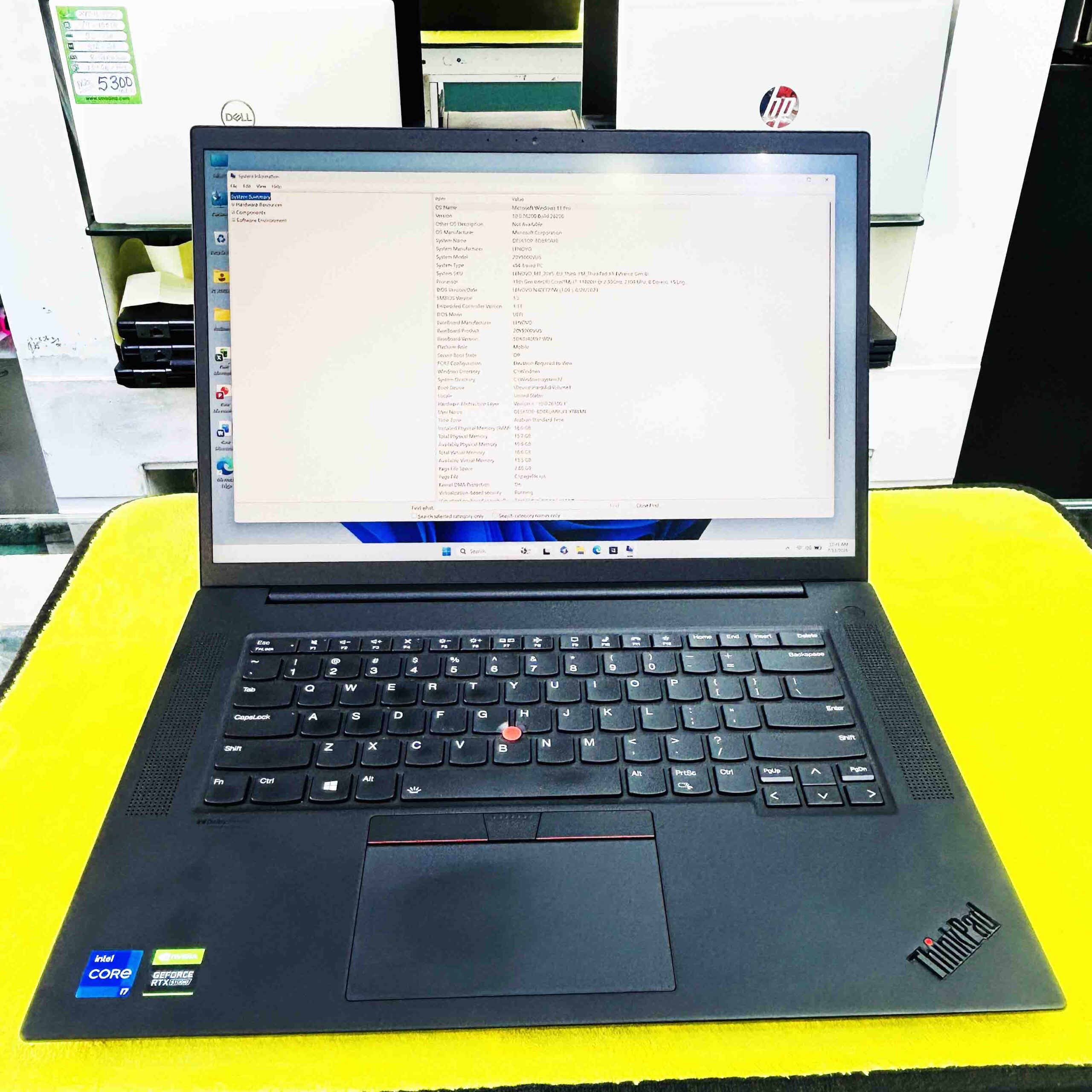 Lenovo ThinkPad X1 Extreme Gen 4 โ i7 11th Gen H Processor | RTX 3050 Ti 4GB | 16GB RAM | 512GB SSD